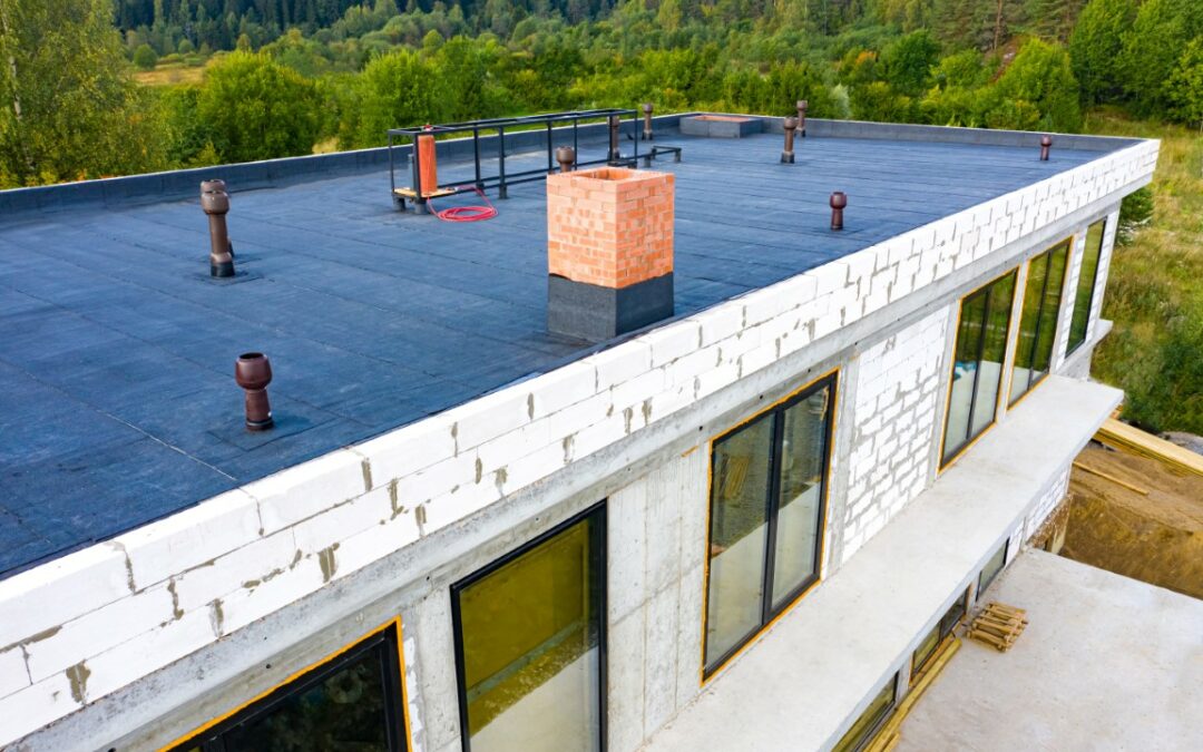 Roof waterproofing. Building construction.